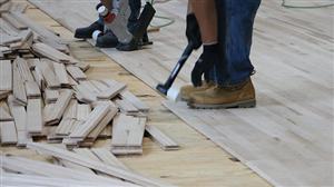 gym floor CU 